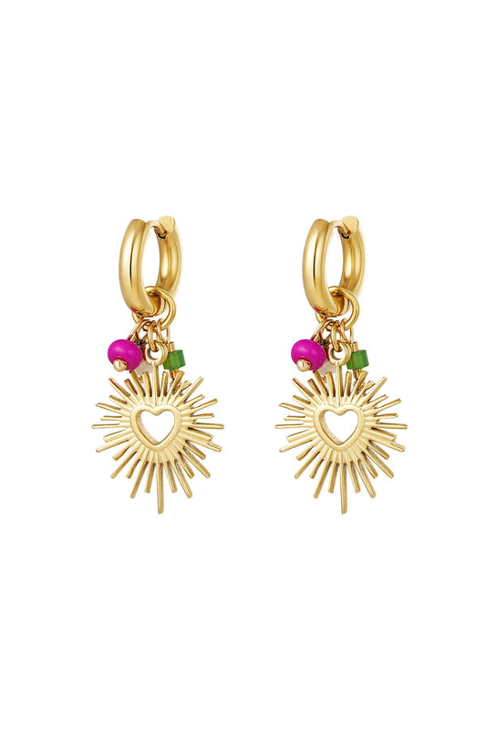 Stylish Heart-Shaped Drop Earrings for Everyday Glam