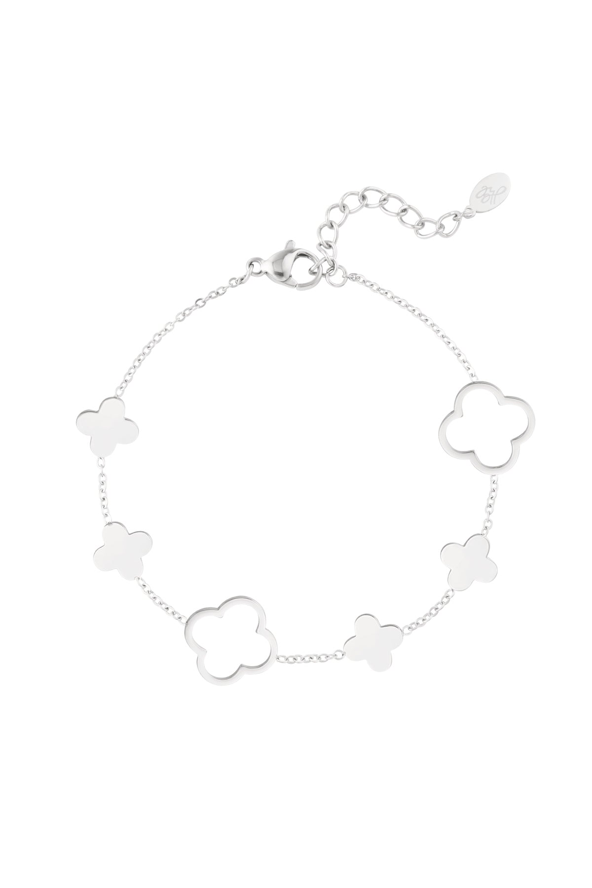 Elegant Stainless Steel Charm Bracelets, Silver & Gold