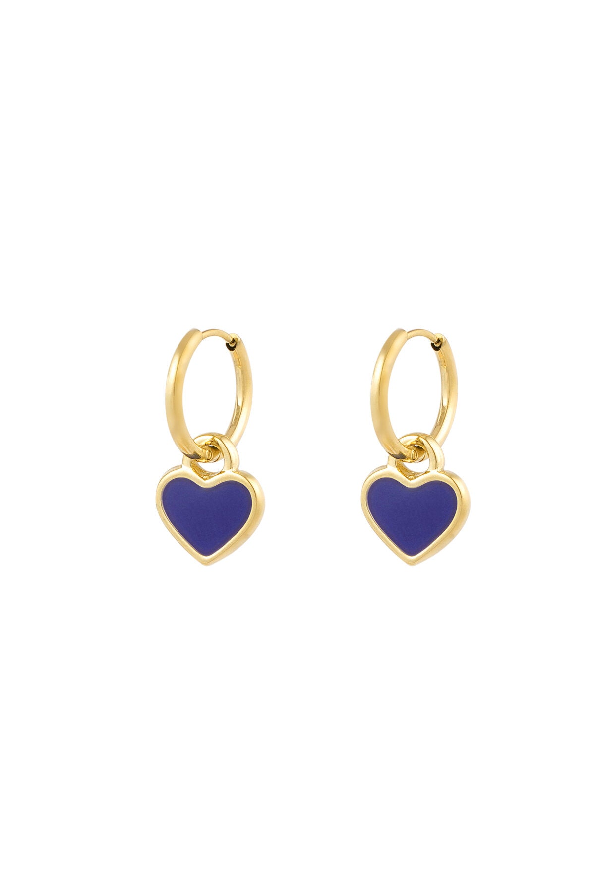 Stylish Blue & Black Statement Drop Earrings
