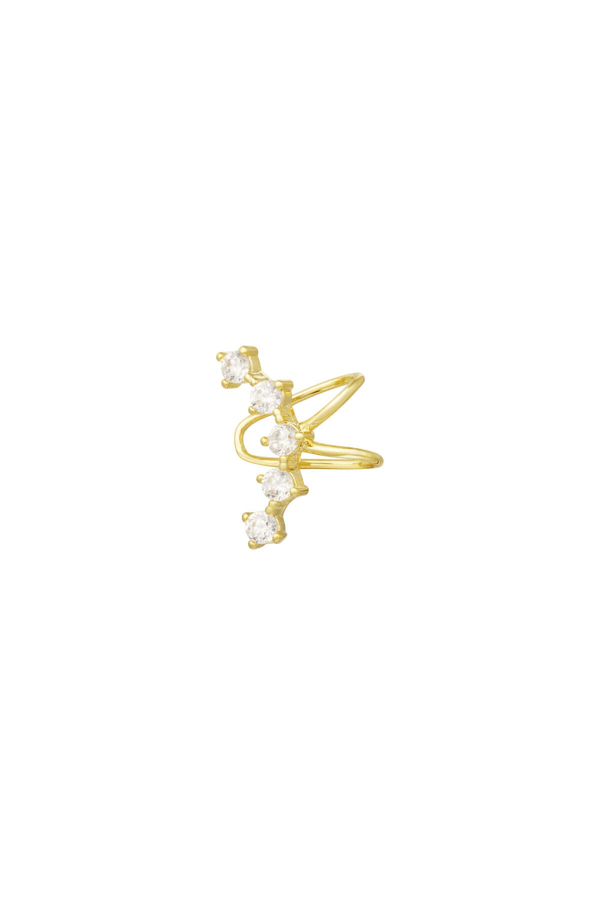 Elegant All-Fit Ear Cuff for Women, Silver & Gold