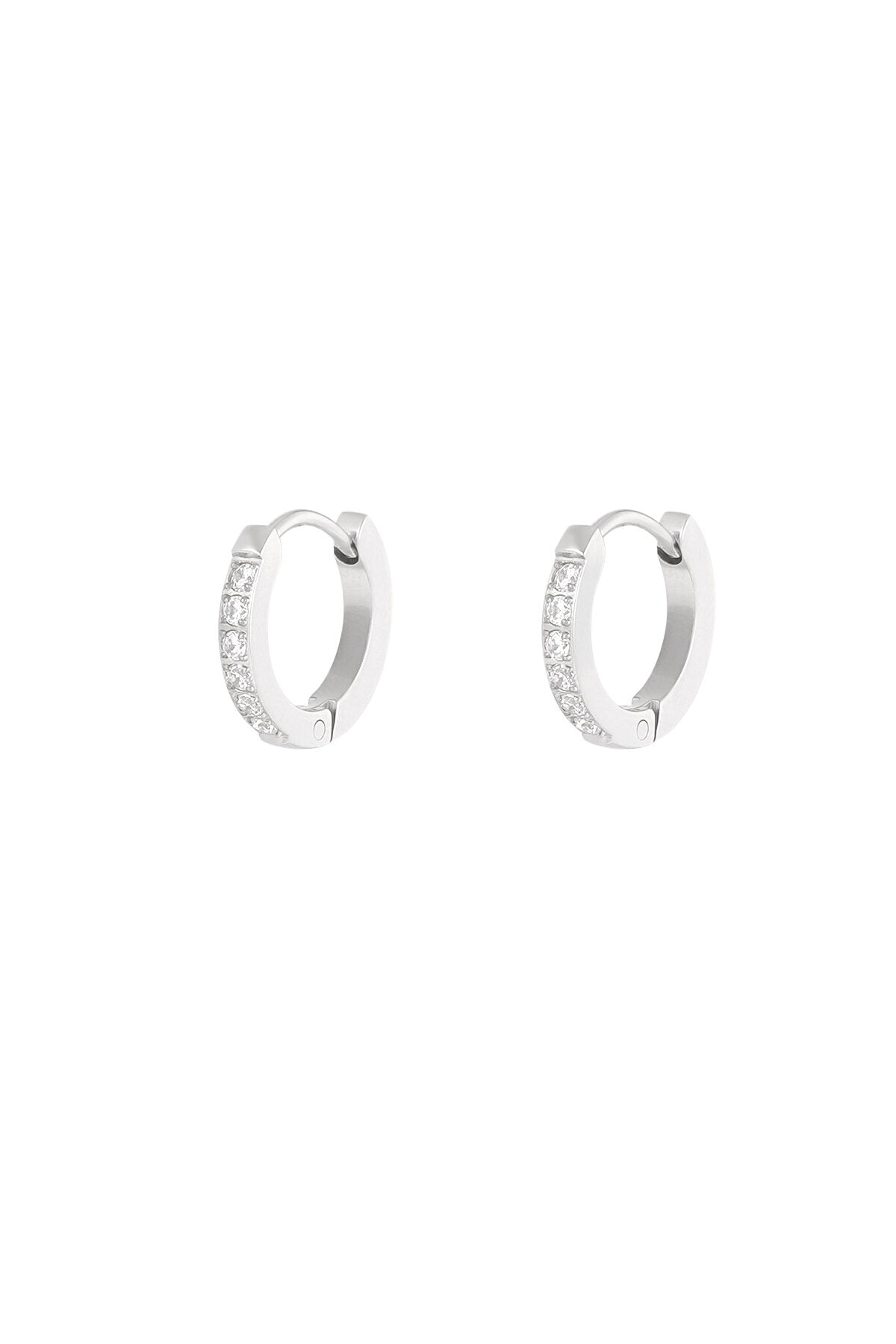 Elegant Rhinestone Hoop Earrings for Timeless Glamour