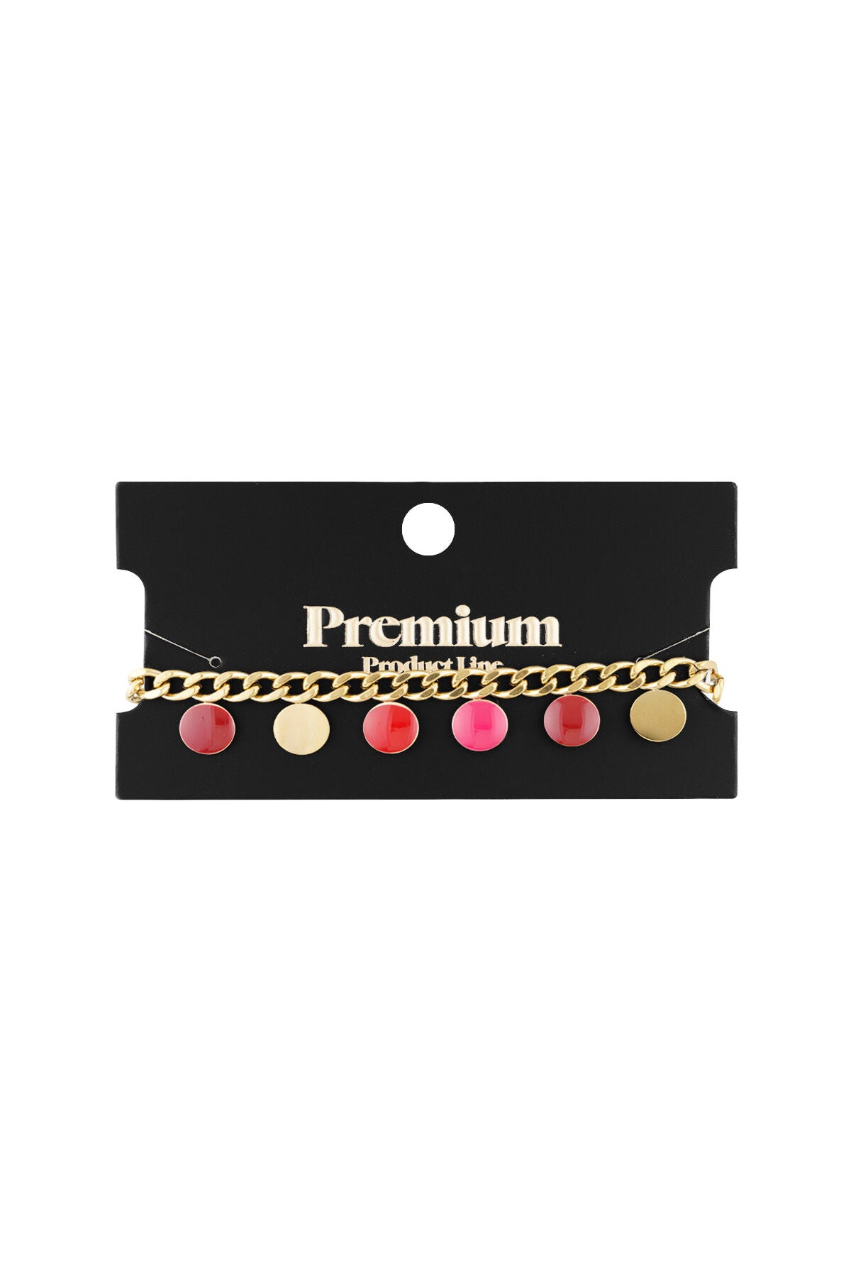 Elegant Gold Color Statement Charm Bracelet