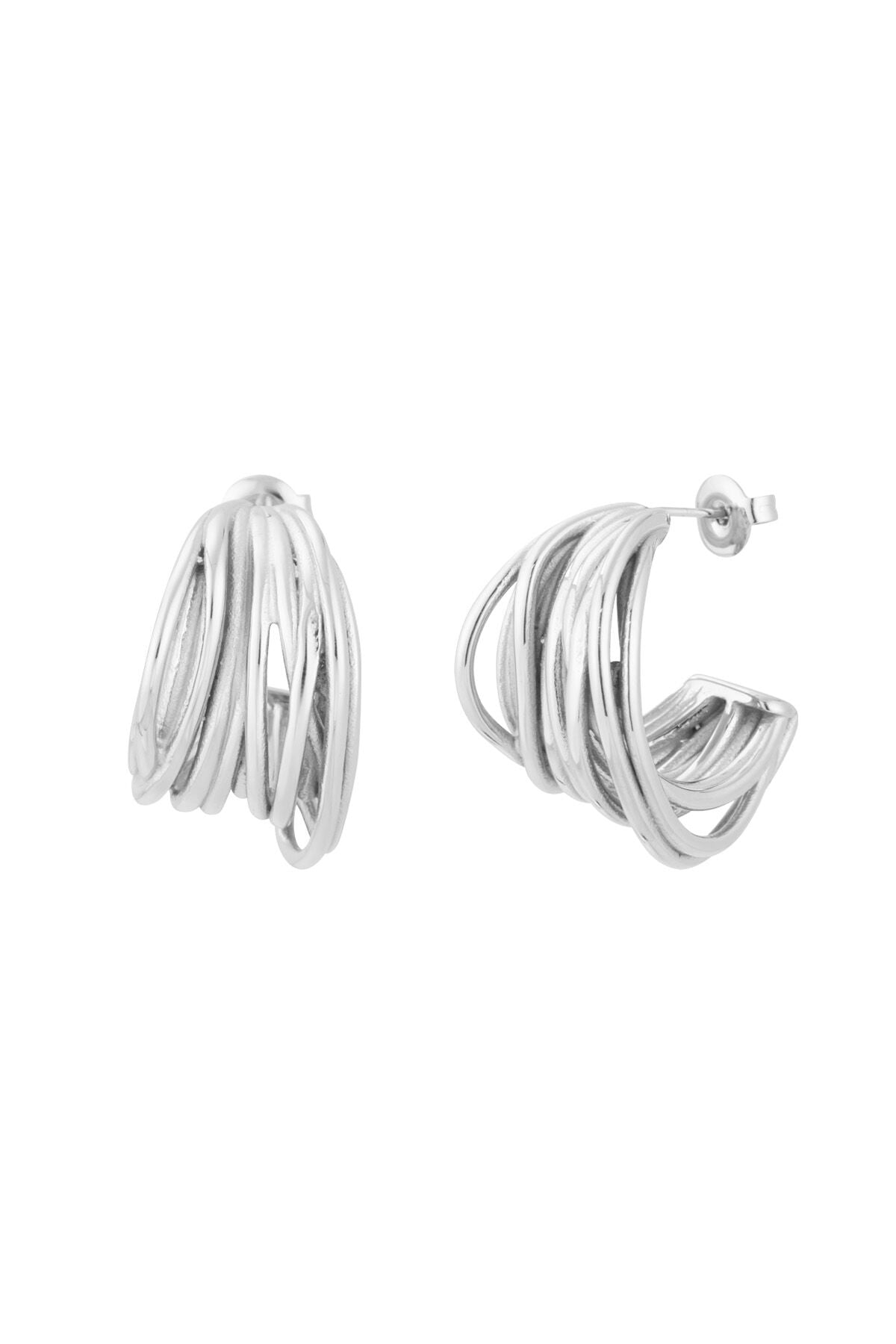 Stylish Silver & Gold Hoop Earrings for Everyday Glam