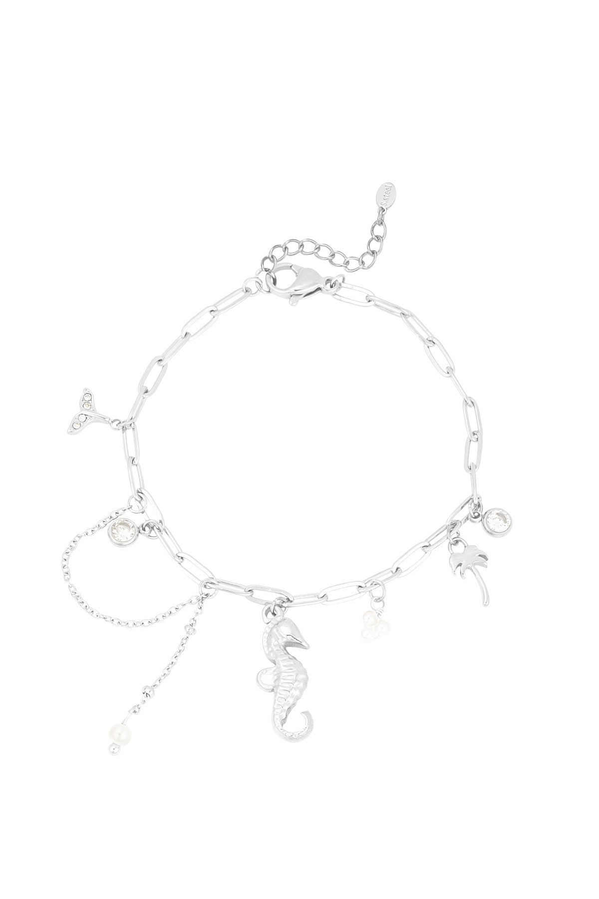 Elegant 304S Steel Charm Bracelets in Silver & Gold