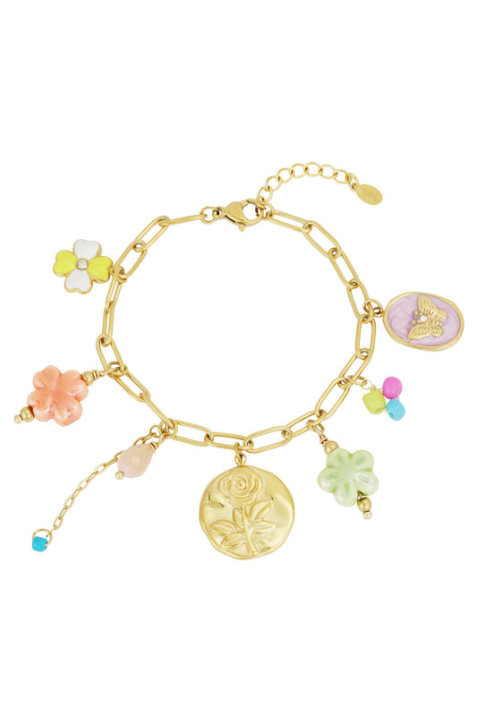 Elegant Gold Charm Bracelet for Everyday Glam