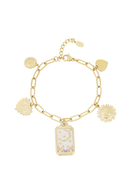 Elegant Charm Bracelets in Silver & Gold