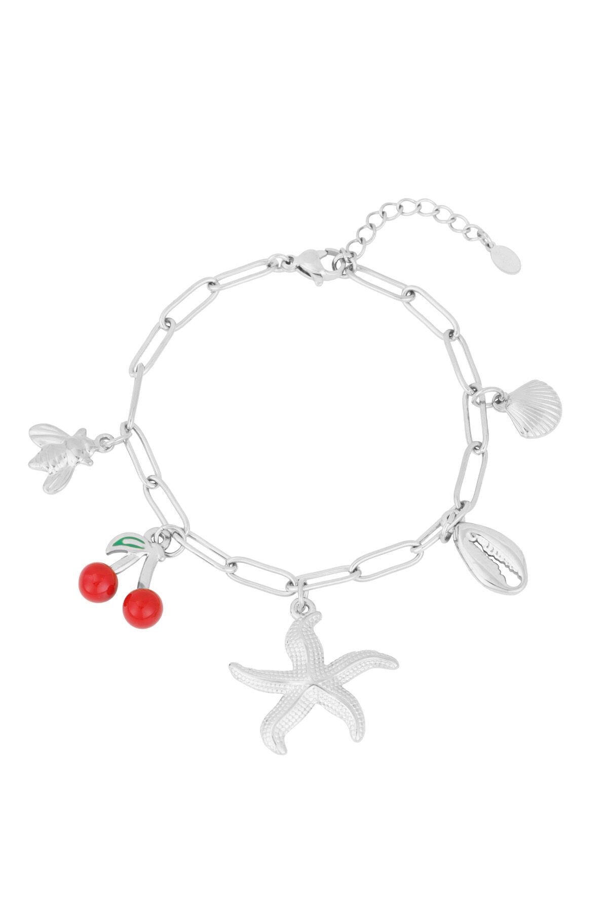 Elegant Stainless Steel Charm Bracelets in Silver & Gold