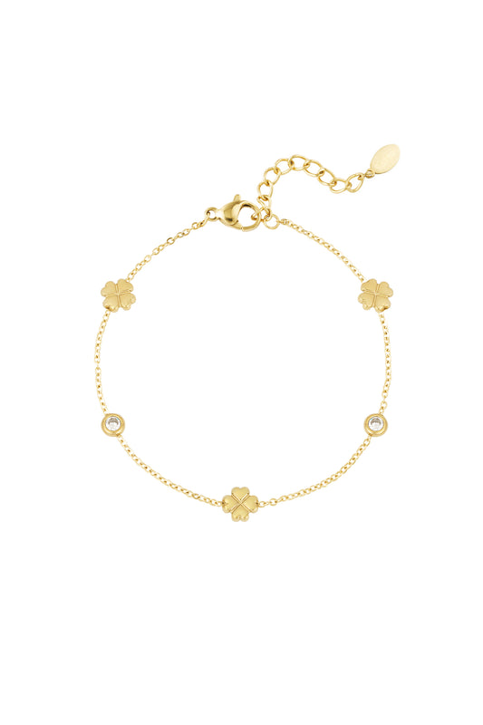 Elegant Stainless Steel Charm Bracelets in Silver & Gold