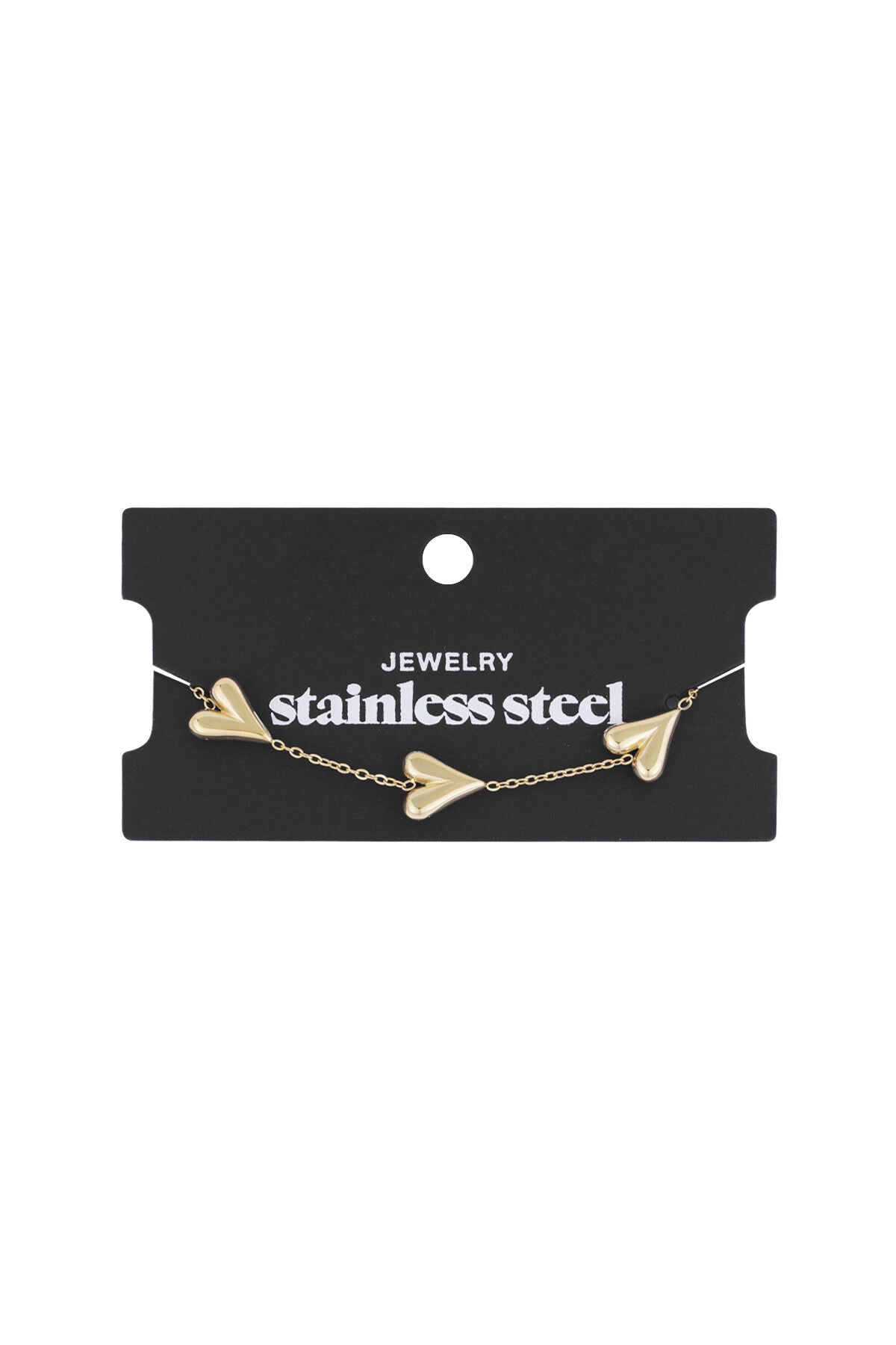 Elegant Stainless Steel Charm Bracelets, Silver & Gold