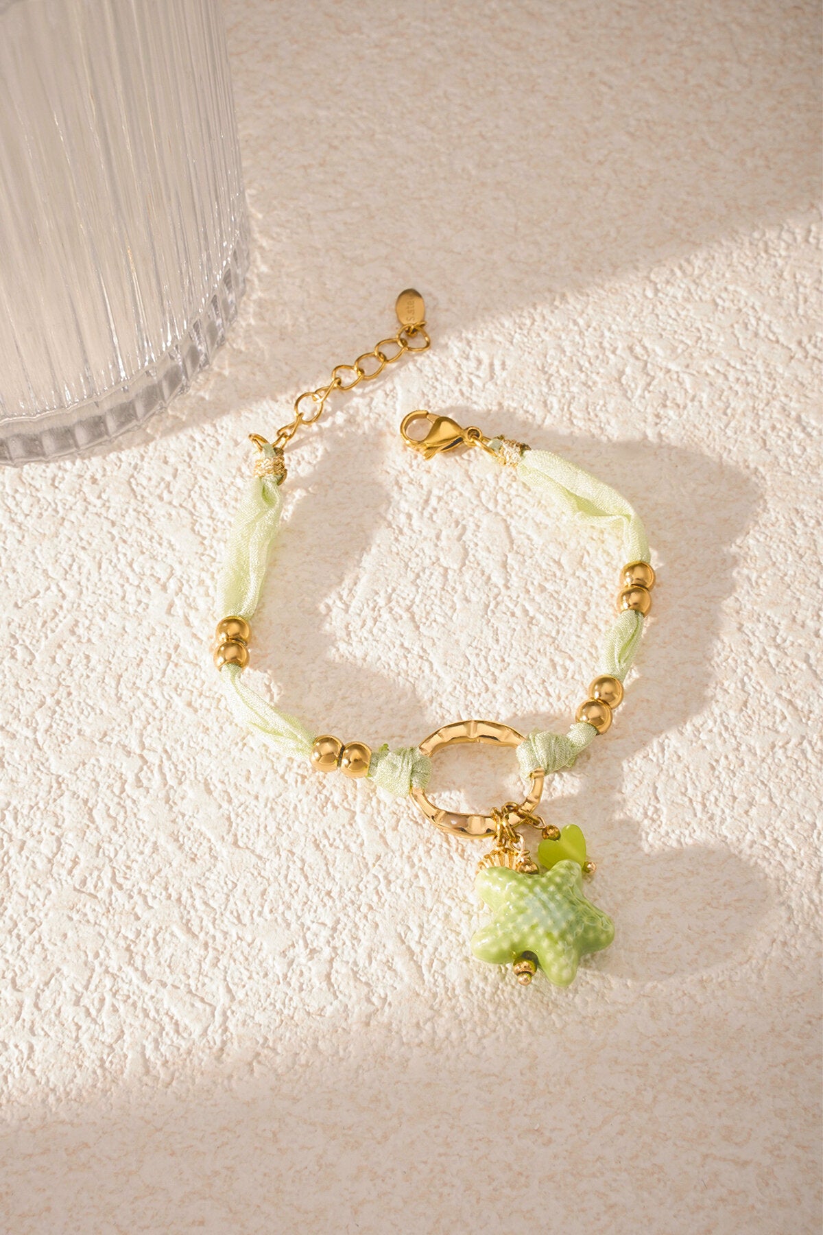 Elegant Green Statement Braided Bracelet
