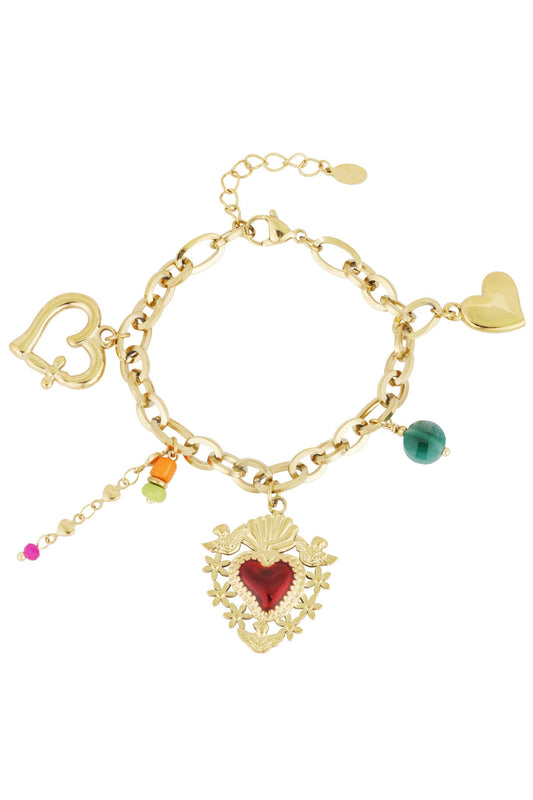 Elegant Gold Charm Bracelet for Women