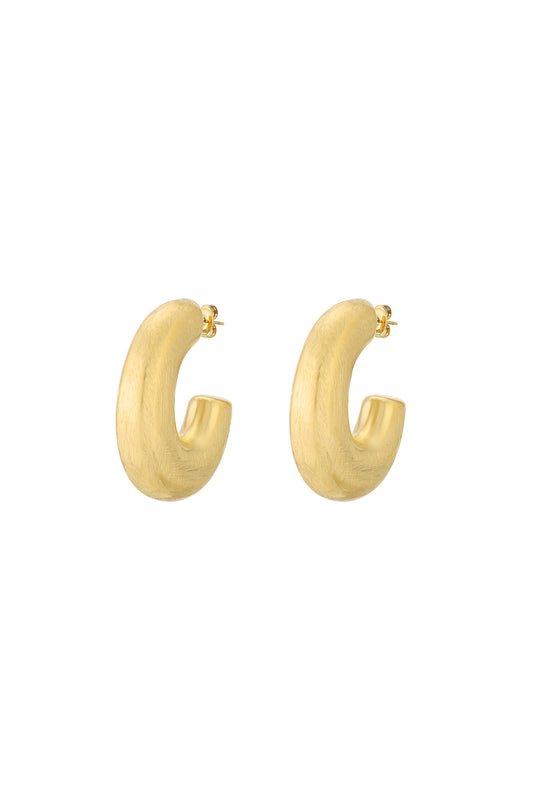 Elegant Basic Hoop Earrings in Silver & Gold