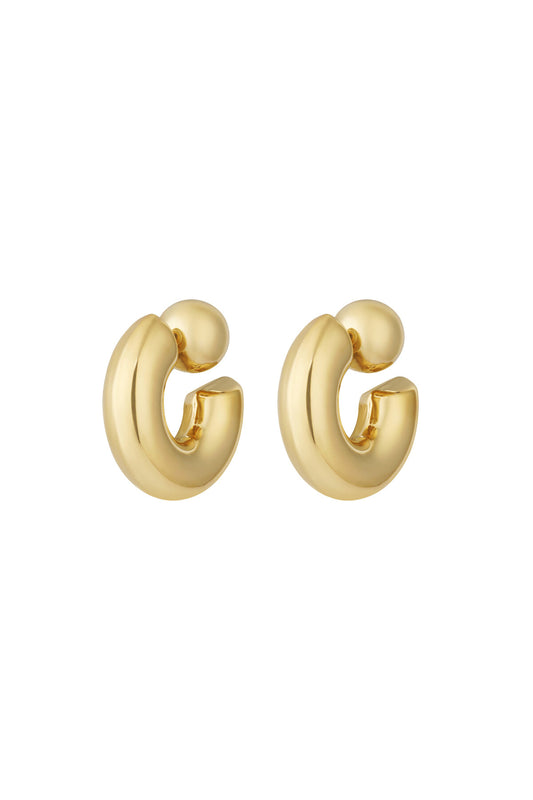 Stylish All-Fit 304S Steel Hoop Earrings