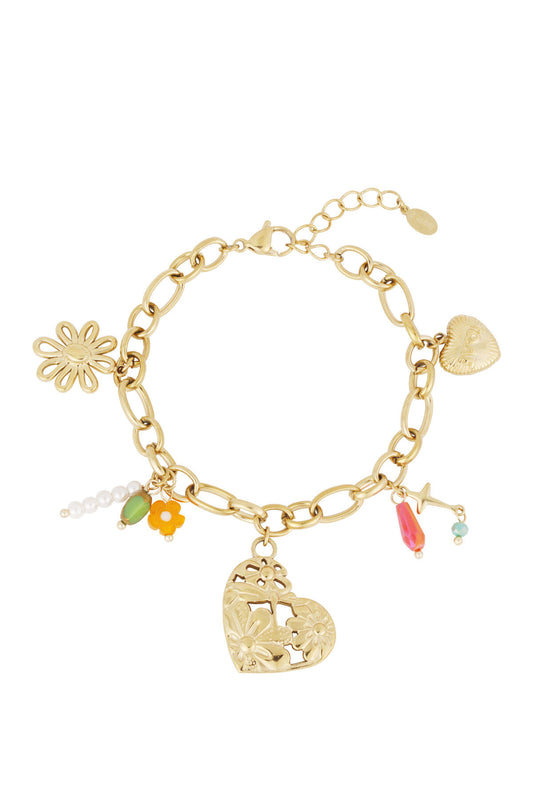 Elegant Gold Charm Bracelet for Statement Style