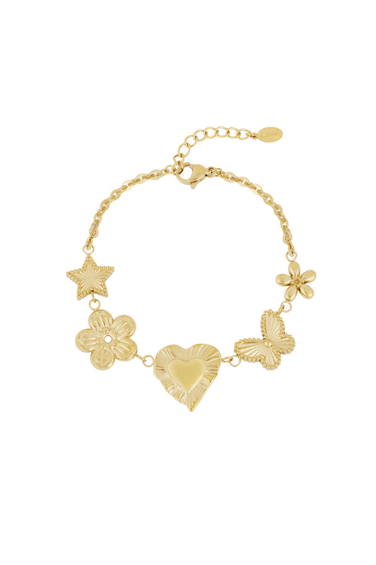 Elegant Silver & Gold Charm Bracelets for Women