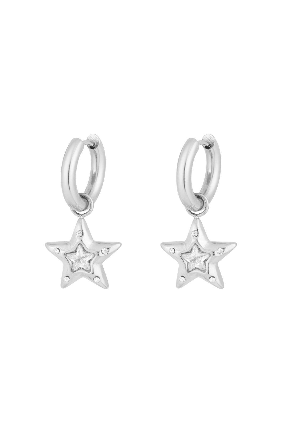 Elegant Drop Earrings in Silver & Gold