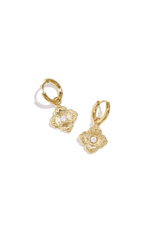Elegant Flower Drop Earrings for Everyday Glam