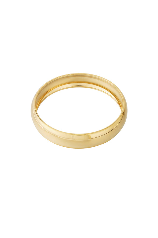 Elegant Gold Colored Stainless Steel Bangle for Everyday Wear