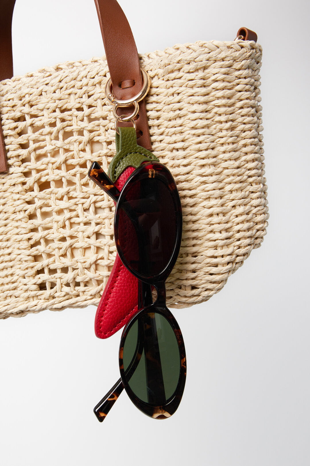 Chic Red PU Charm for Spring/Summer Bags