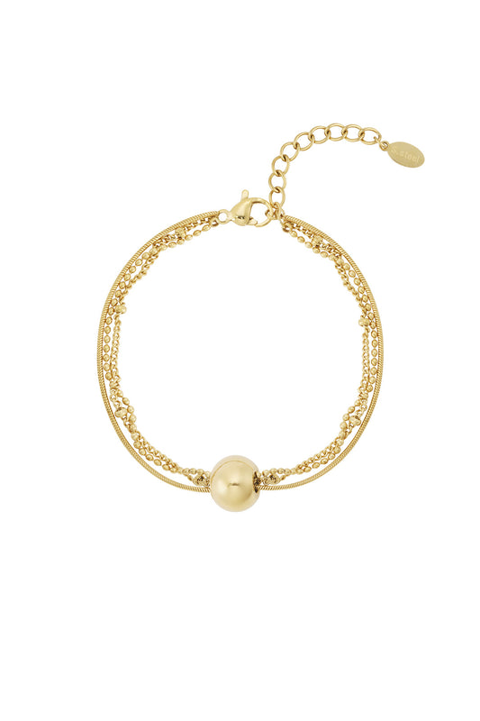 Elegant 14K Gold Plated Charm Bracelet for Daily Wear