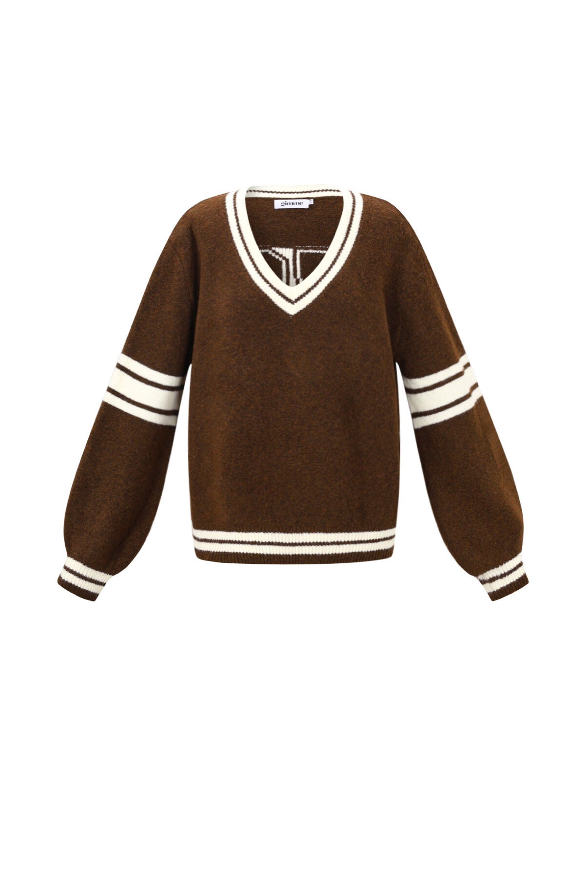 Soft Knitted Sweater for Fall/Winter, Color Clash Design