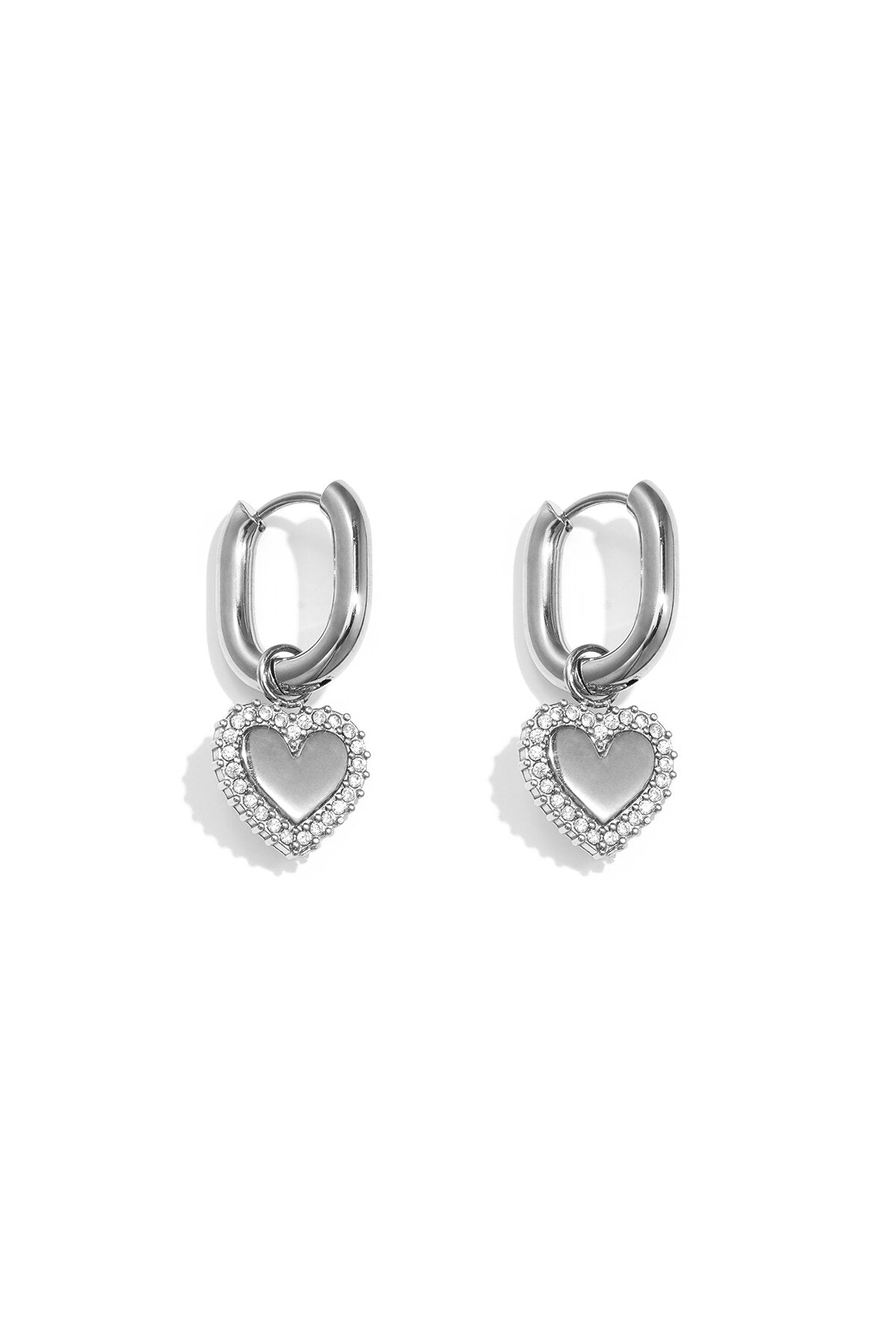 Stylish Heart-Shaped Drop Earrings for Everyday Glam