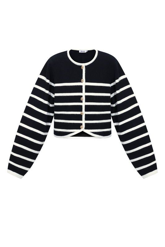 Gimme Casual Striped Knit Cardigan for Spring/Summer