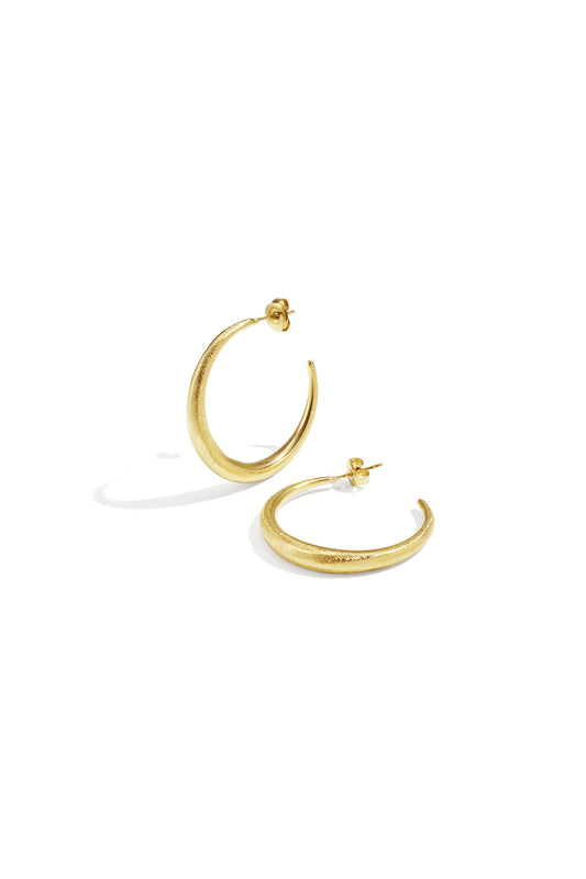 Elegant Circle Hoop Earrings for Women - Silver & Gold