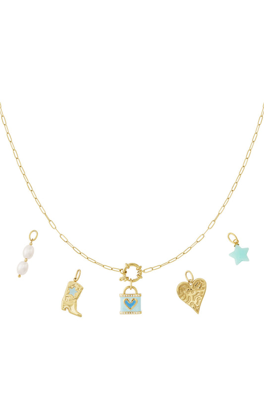 Elegant 14K Gold Plated Heart Necklace for Daily Wear