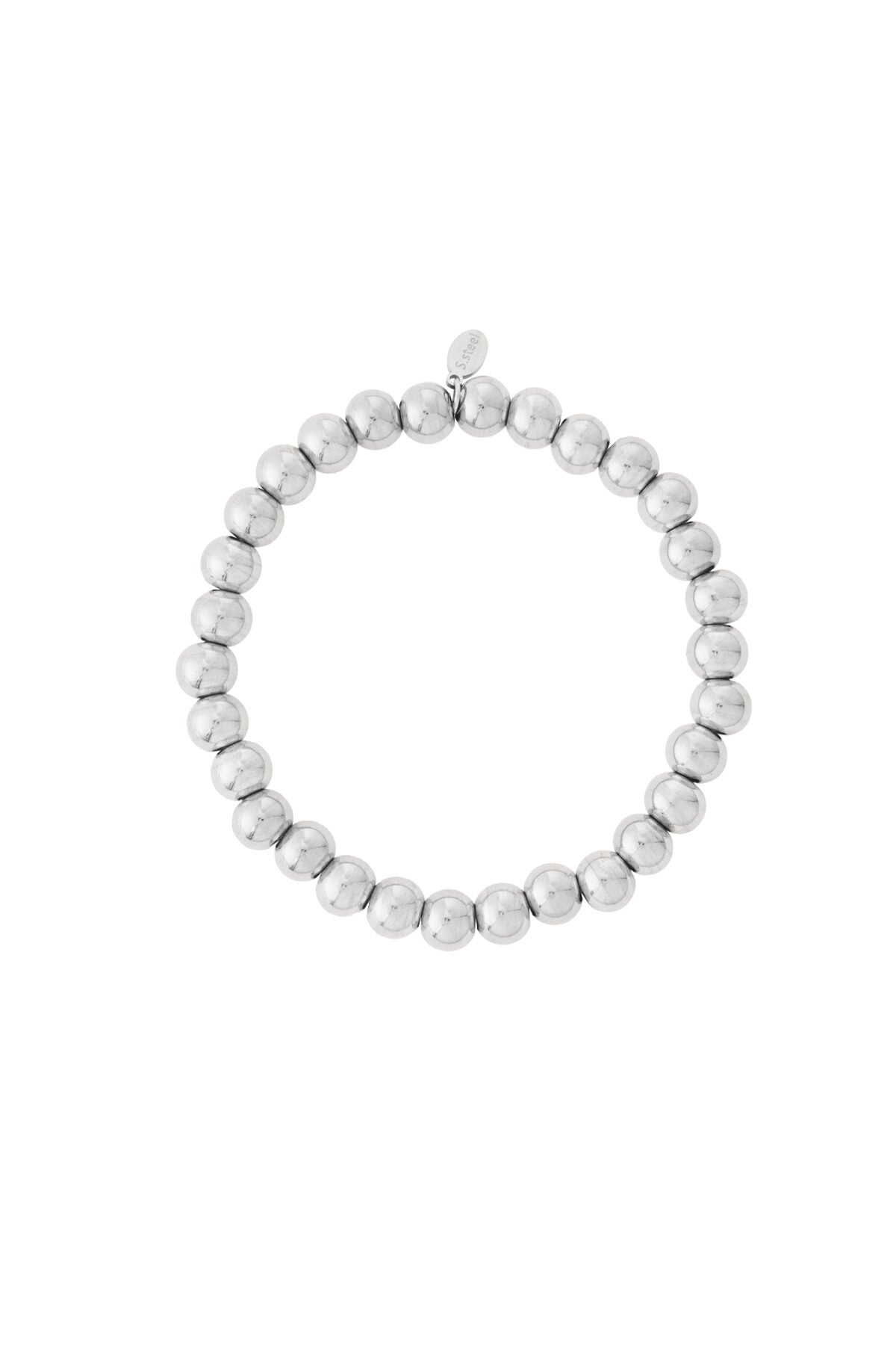 Elegant Stainless Steel Beaded Bracelets for Women