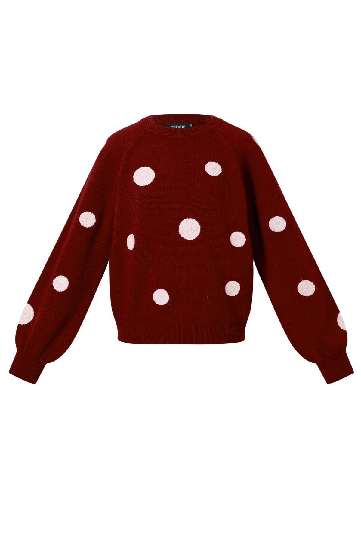 Cozy Knitted Sweater for Fall/Winter - Polka Dots