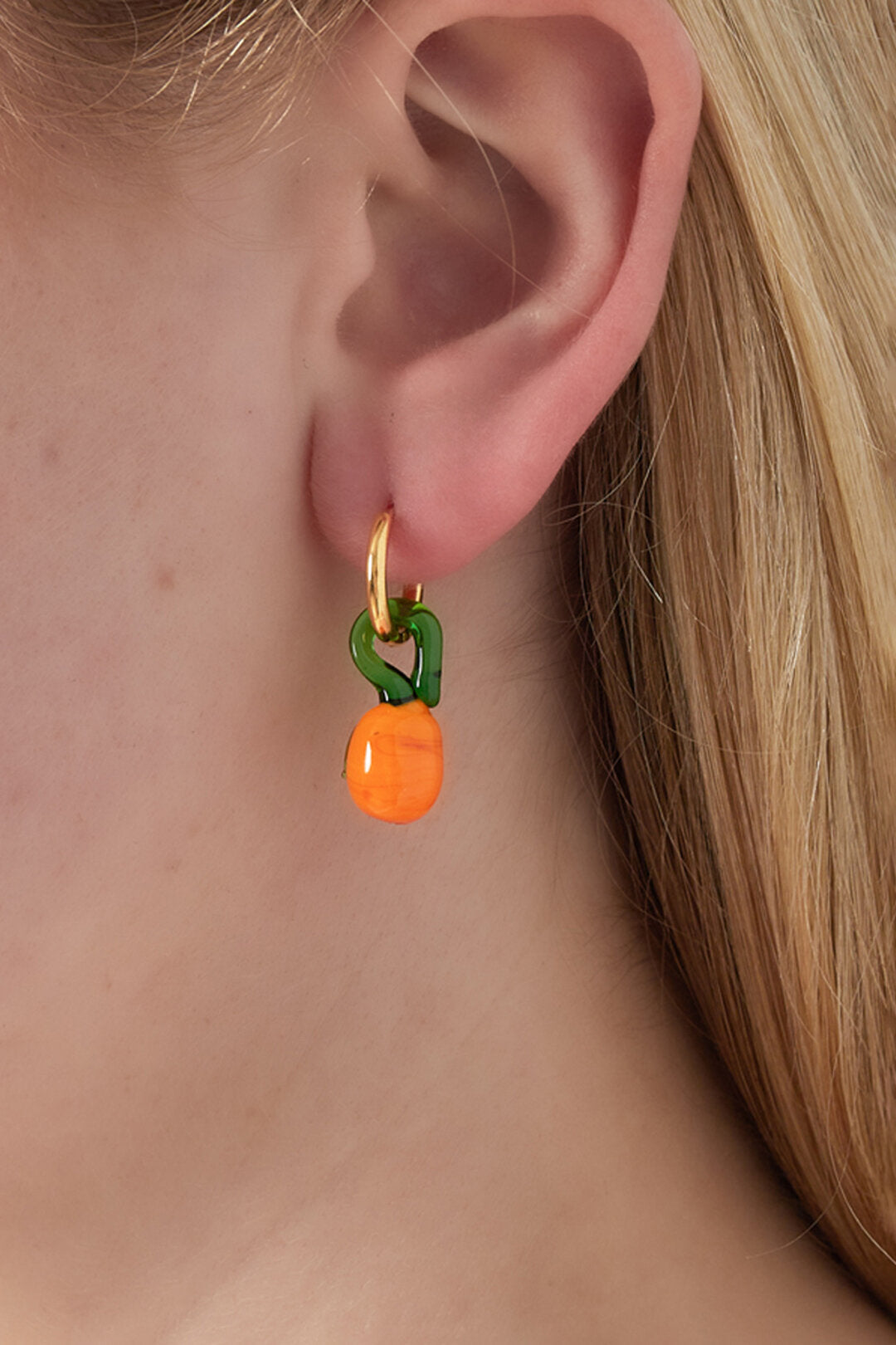 Elegant Orange Drop Earrings for Spring/Summer