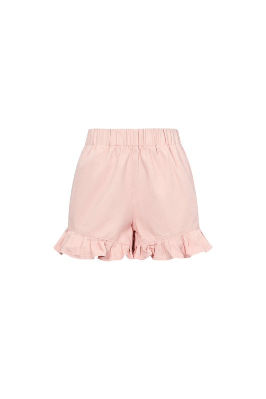 Cute Pink & Off-White Cotton Shorts Set for Spring/Summer