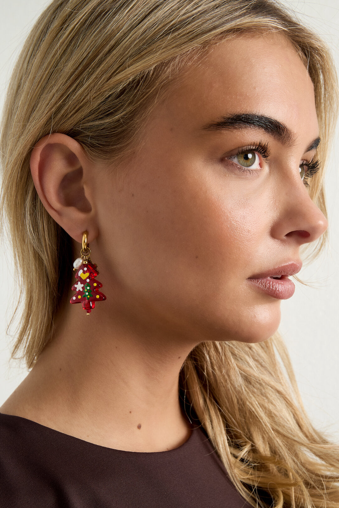 Stylish Red Drop Earrings for Women - Perfect Christmas Gift