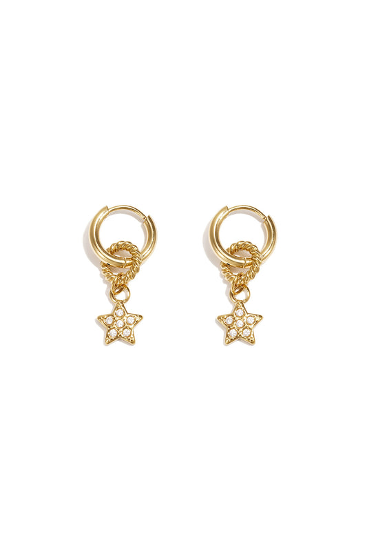Elegant Star Drop Earrings for Daily Wear