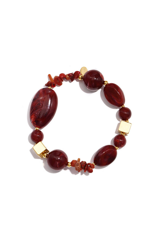 Charming Pink Beaded Bracelet for Women, All Fit