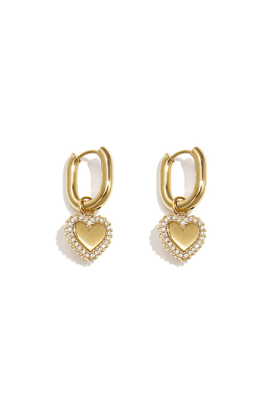 Stylish Heart-Shaped Drop Earrings for Everyday Glam