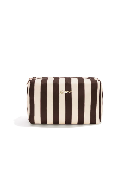 Chic Spring/Summer Stripe Makeup Bag for Women