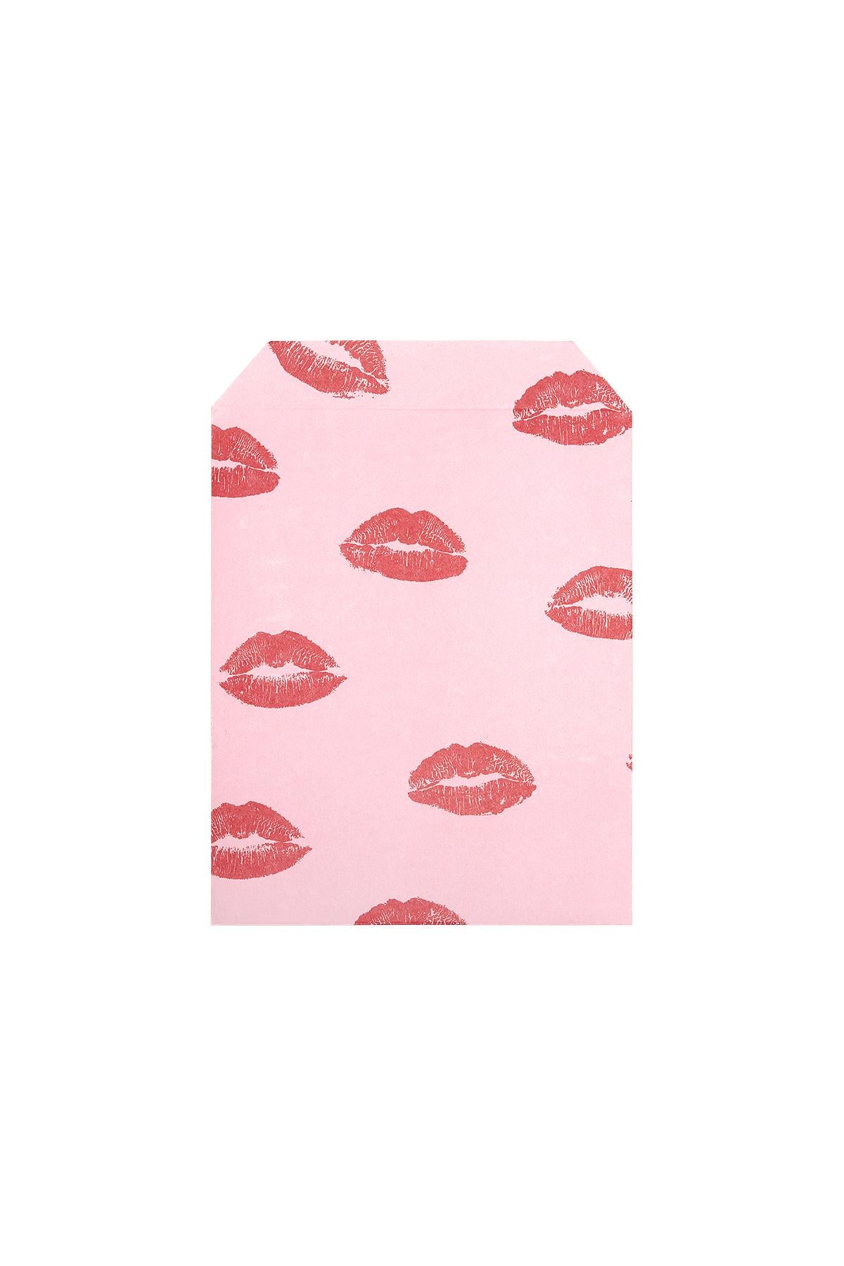 Papieren cadeauzakje Roze