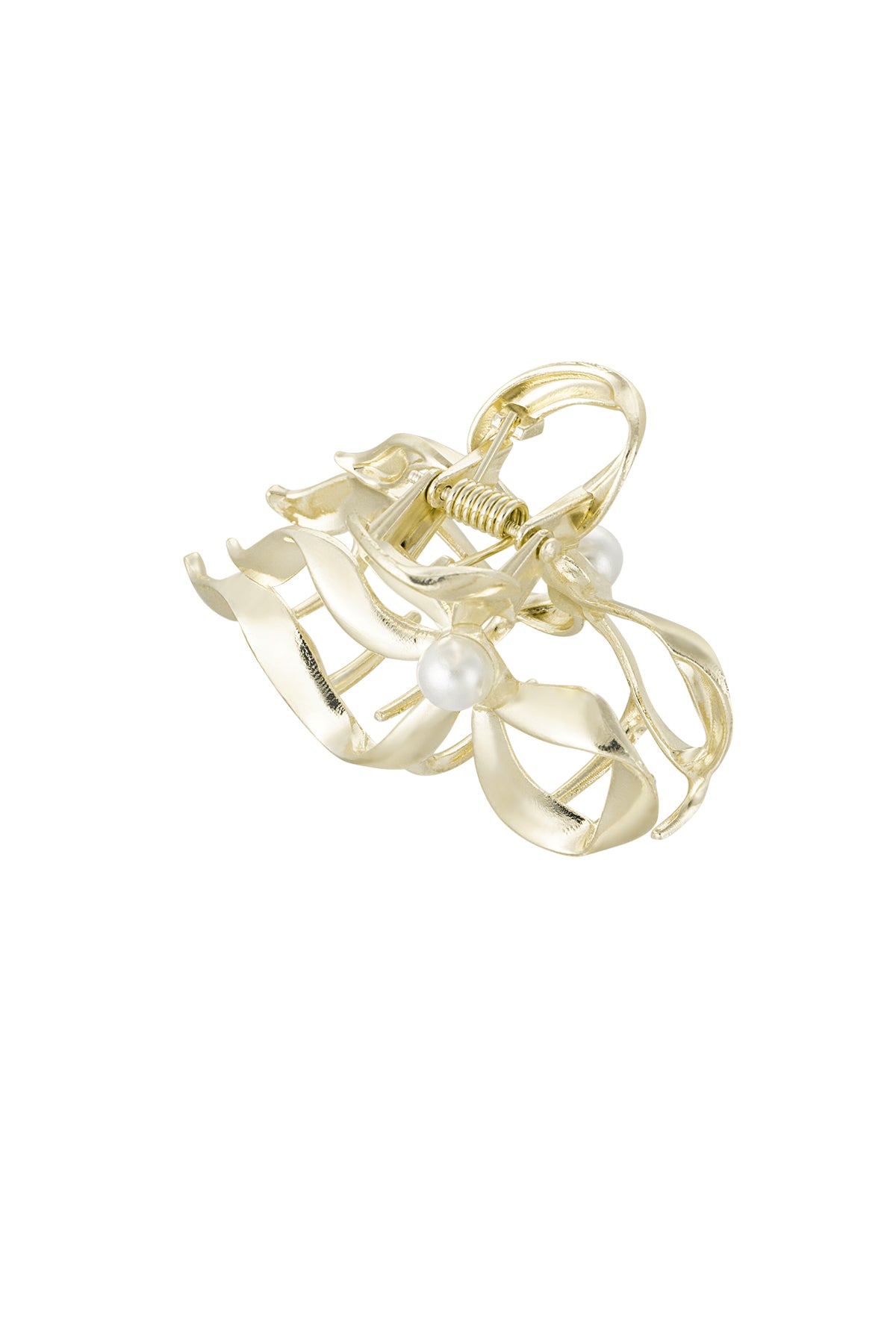 Elegant Gold Alloy Hair Clip for Stylish Looks