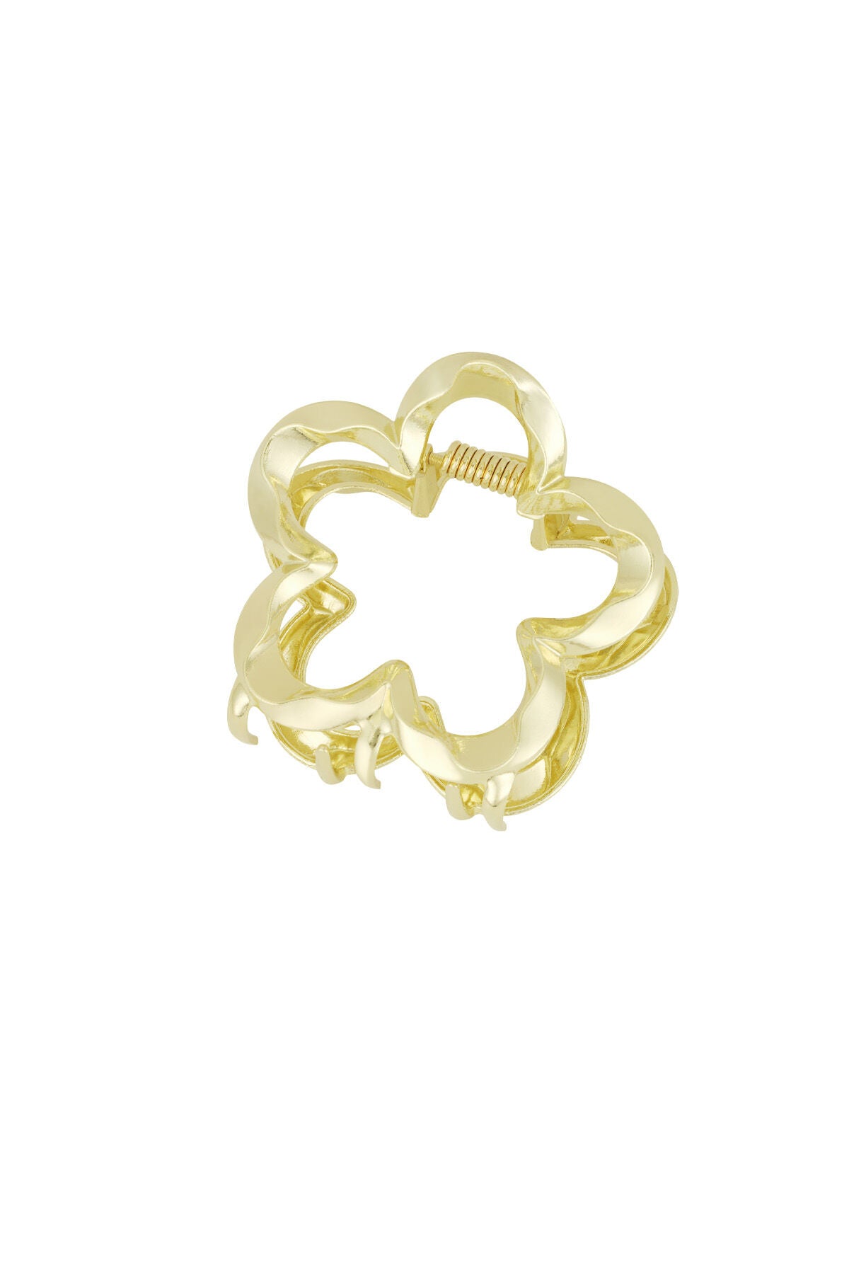 Elegant Gold Flower Hair Clip for Daily Glam