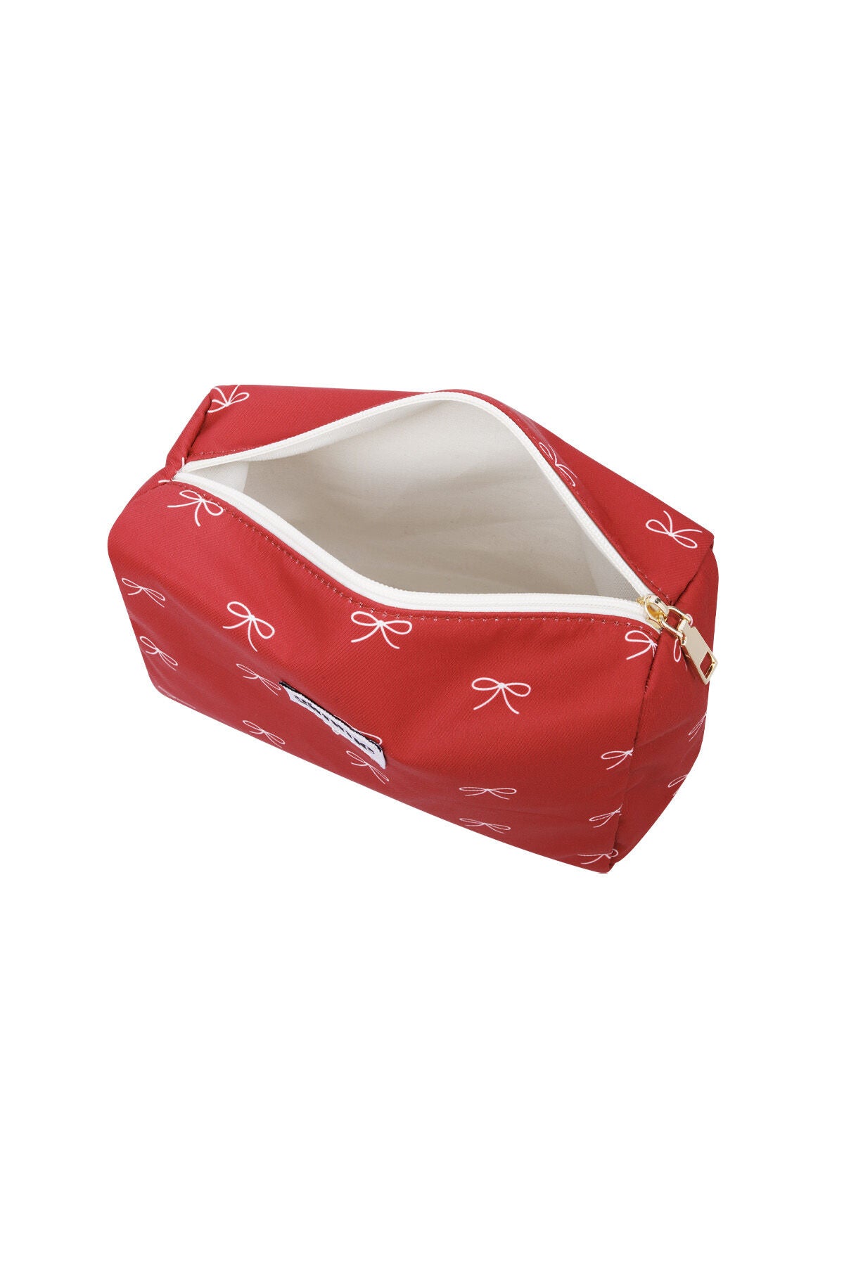 Classic Red Stripe Makeup Bag for Daily Use