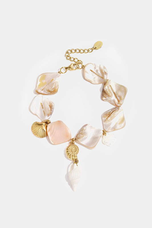 Lumé Gold Stainless Steel Beaded Bracelet for Women