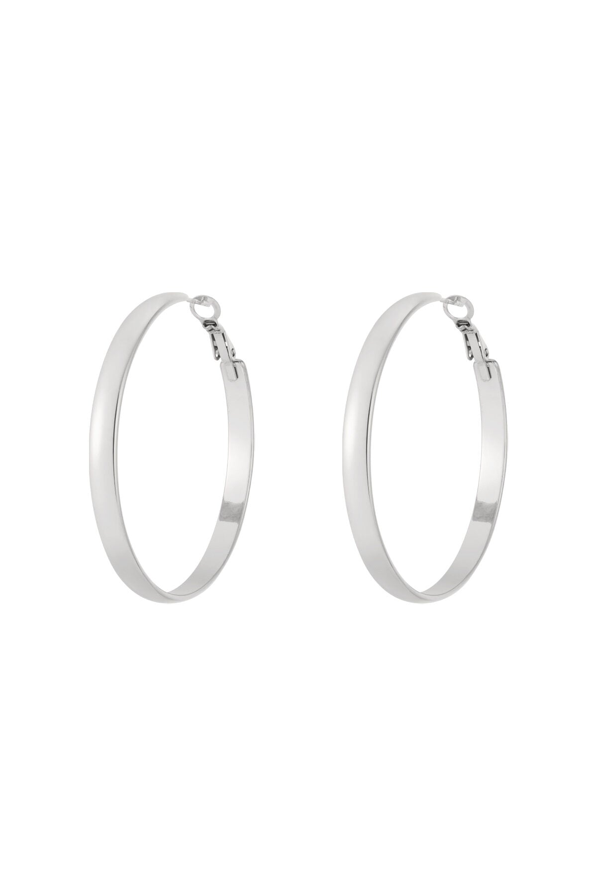 Stylish Stainless Steel Hoop Earrings - All Fit, Simple & Casual