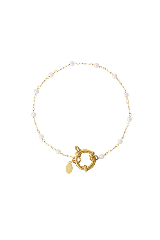 Elegant Gold Color Stainless Steel Chain Bracelet
