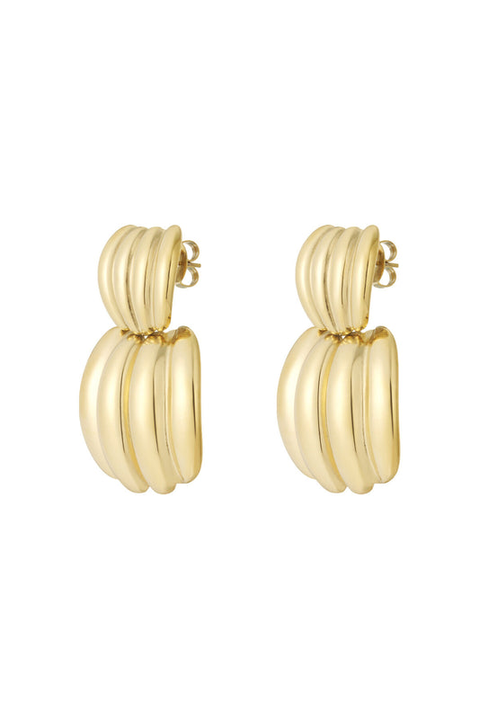 Stylish Stainless Steel Drop Earrings for Everyday Wear