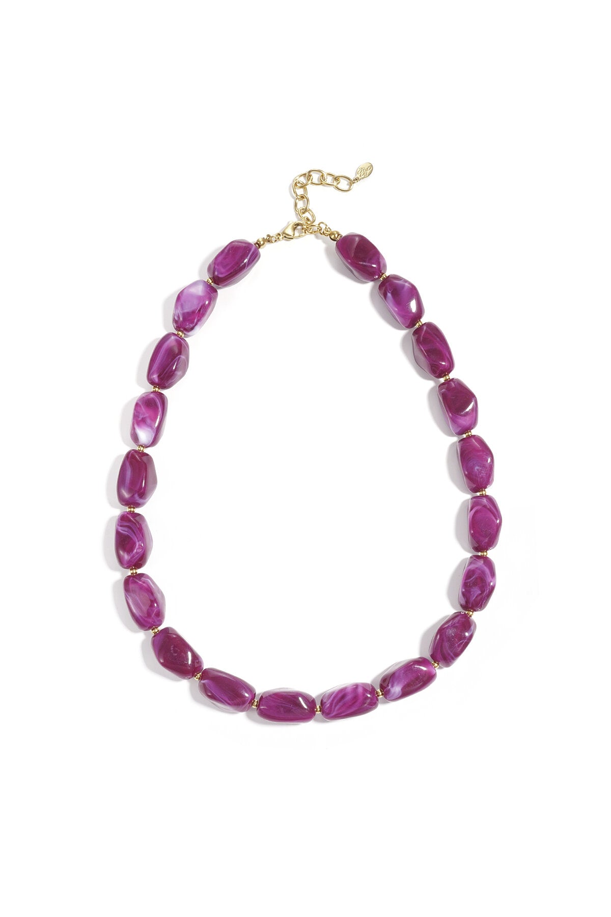 Ketting wit/gebroken wit acryl