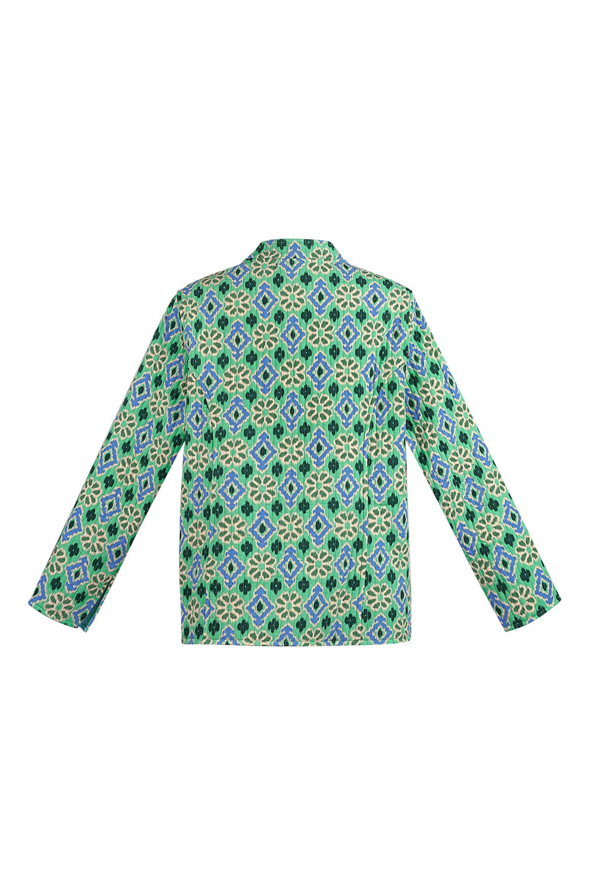 Boho Chic Green Rayon Jacket for Spring/Summer