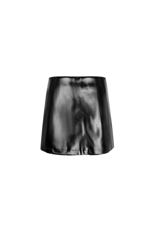 Stylish PU Mini Skirt - All Fit, Casual Comfort
