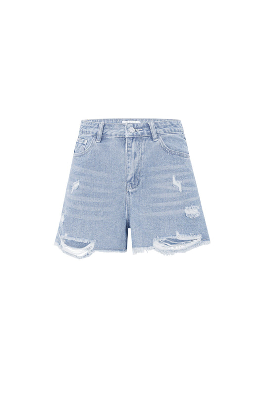 Stylish Blue Denim Shorts for Summer Vibes